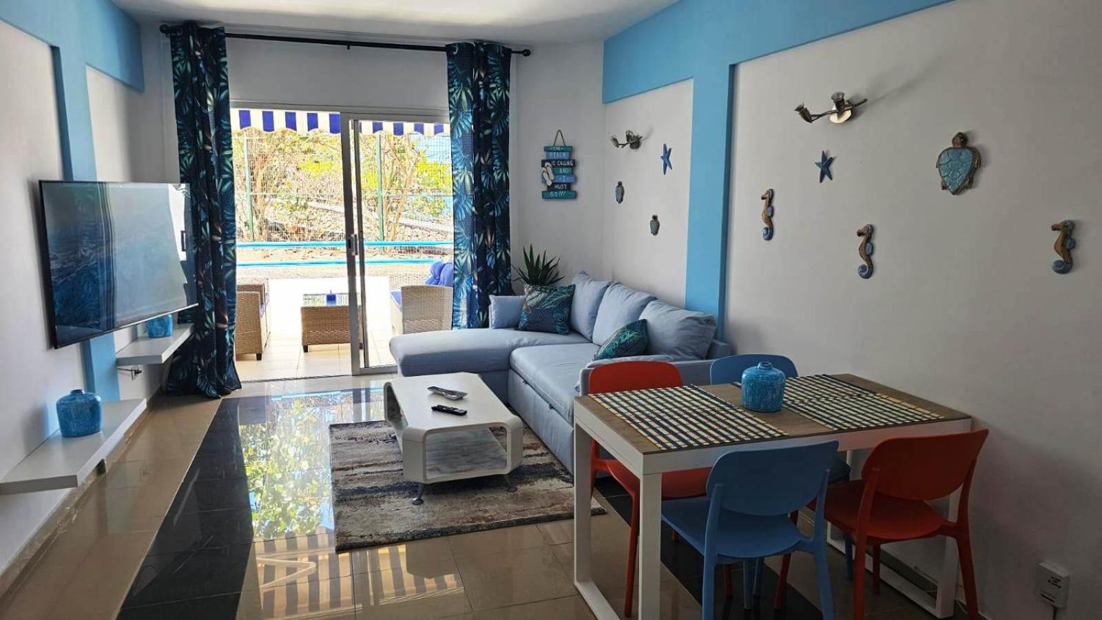 Blue Bay Paradise - Beach Front Apartment With Sea View Playa Paraiso  Exterior photo