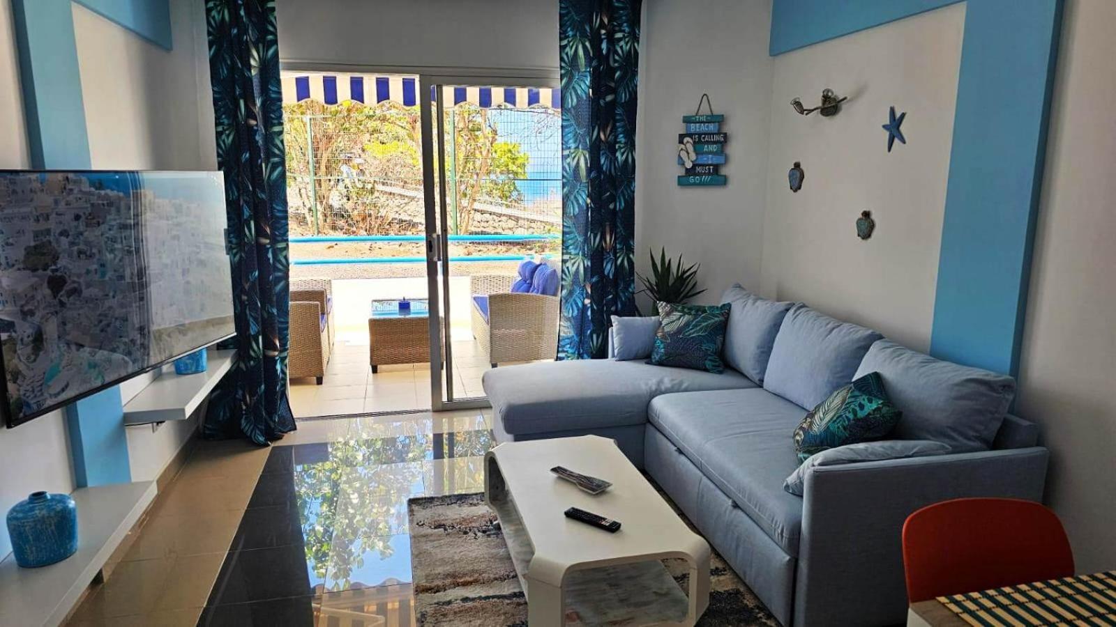 Blue Bay Paradise - Beach Front Apartment With Sea View Playa Paraiso  Exterior photo
